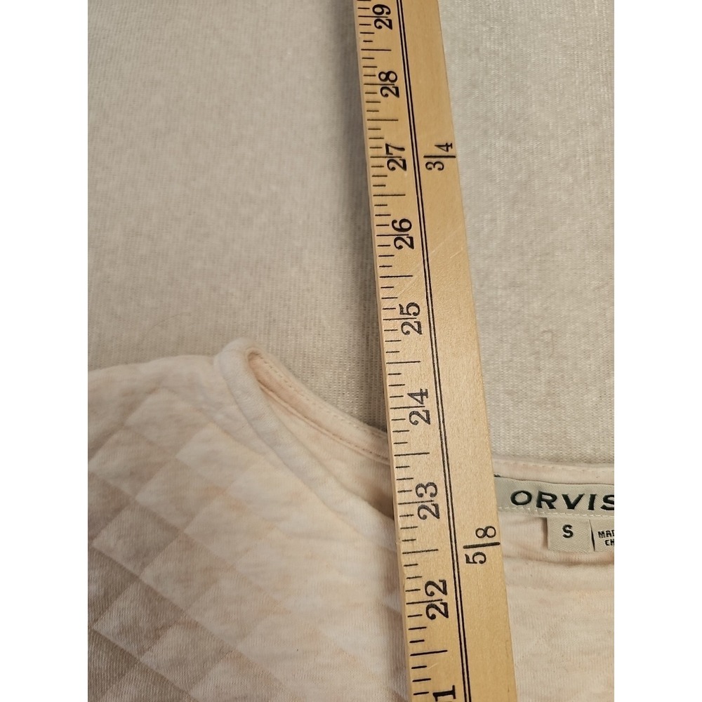 Orvis Womens Pullover  Pink‎ Quilted Small Long Sleeve - Picture 3 of 7
